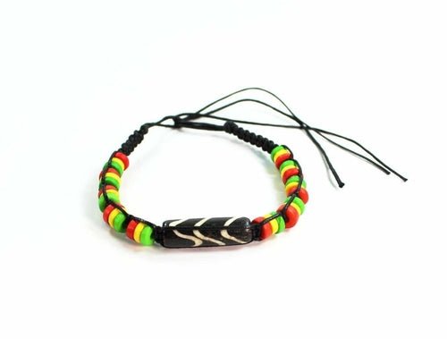 Chevron Pattern & Rasta Vibes Friendship Bracelet - DestinyAxis