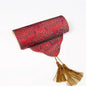 Cloud Brocade Embroidered Tea Table Runner – Chinese Zen Style, Cotton Linen Absorbent Mat for Tea Ceremony, Home Decor