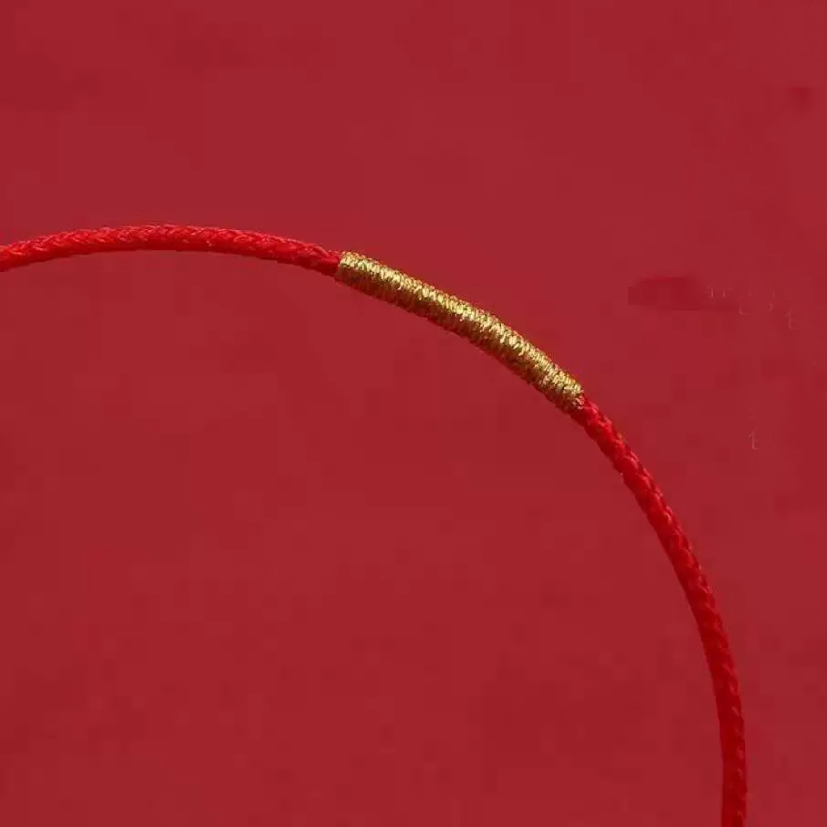 Ben Ming Nian Red String Bracelet – Adjustable Handmade Rope , Chinese Zodiac Protection, Lucky Gift for Couples Families