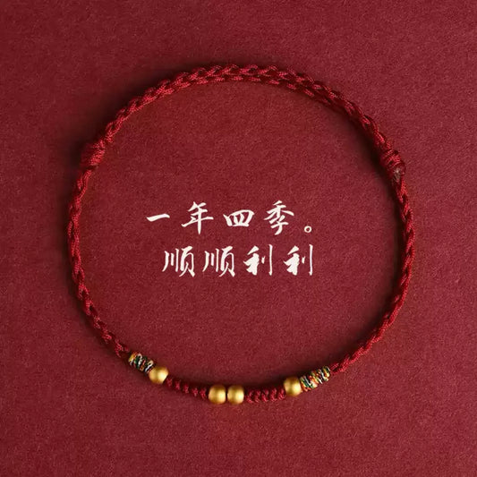 2026 Chinese Zodiac Red String Bracelet – Ben Ming Nian Protection, Lucky Knot, Feng Shui Handmade Rope, Year of the Horse Gift for Women Men