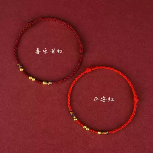 2026 Chinese Zodiac Red String Bracelet – Ben Ming Nian Protection, Lucky Knot, Feng Shui Handmade Rope, Year of the Horse Gift for Women Men