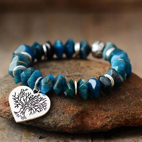 Tree of Life Apatite Stretch Bracelet - DestinyAxis